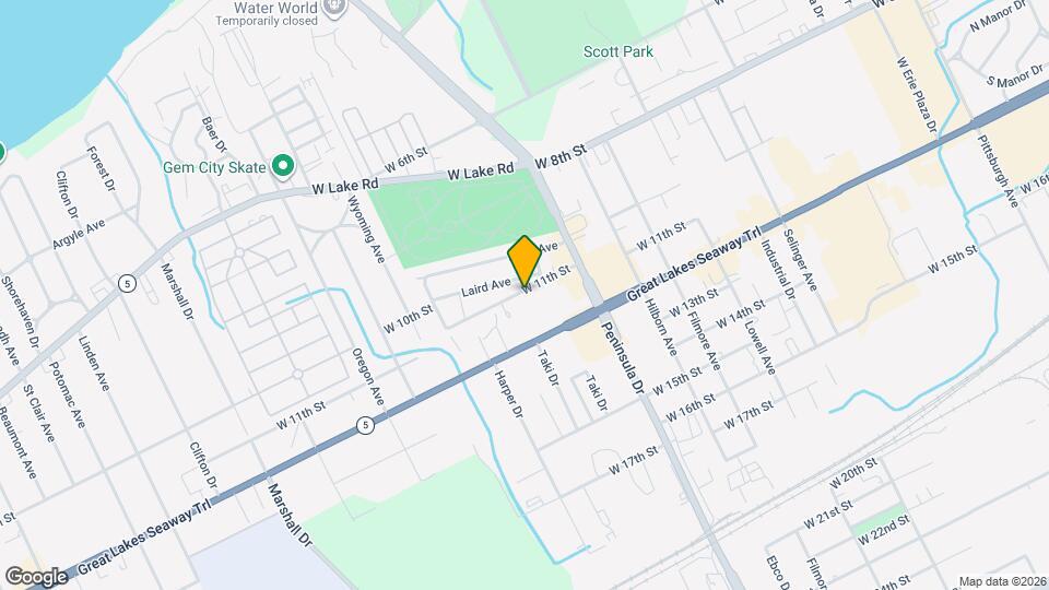 2961 W 11th St Map and Location Details