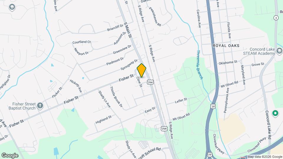 119 Cline St Map and Location Details