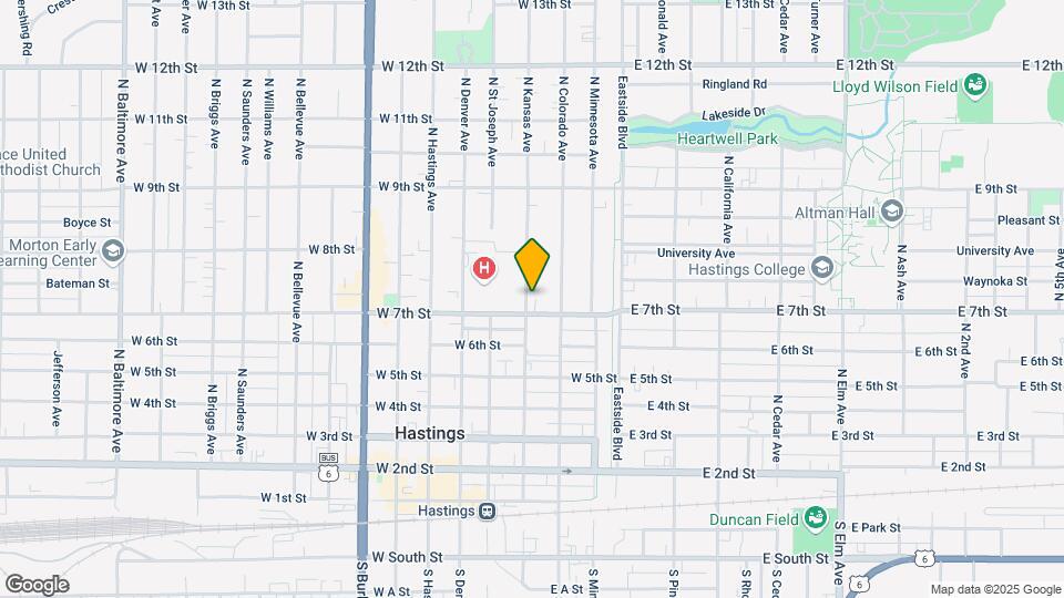 710 N Kansas Ave Map and Location Details