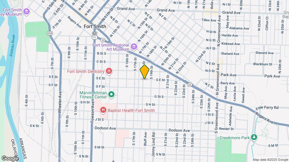 601 S 18th St Map and Location Details