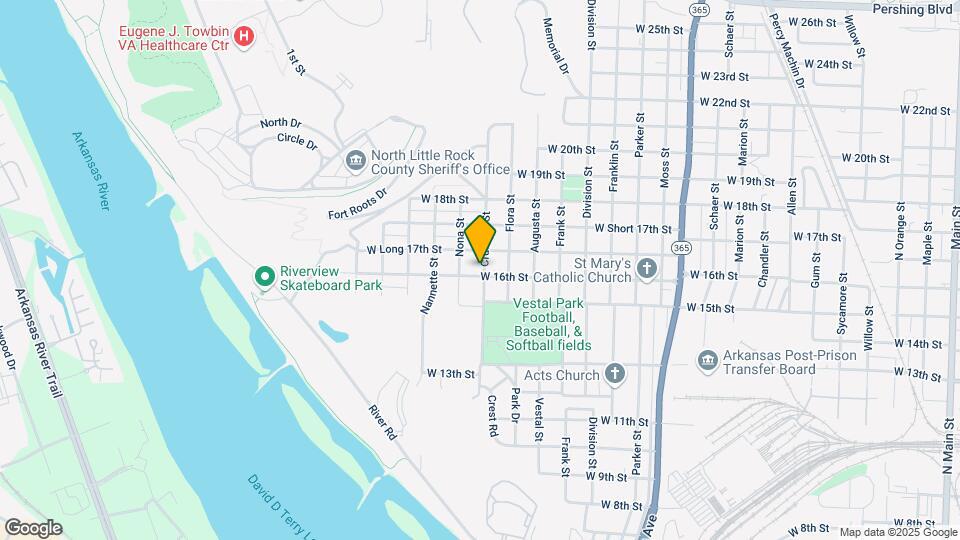 1611 Crutcher St Map and Location Details