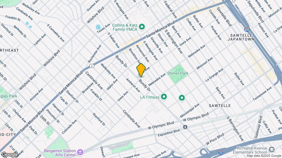 1718 S Bundy Dr Mapa y Detalles de la Ubicación