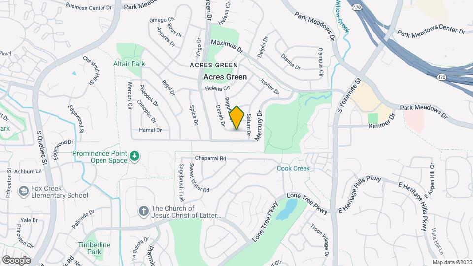 13095 Deneb Dr Map and Location Details