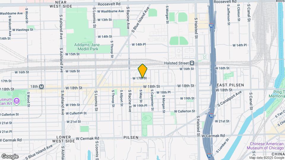 1131 W 17th St Map and Location Details