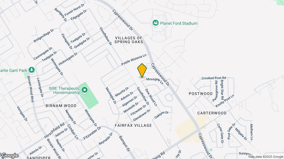 5203 Mossgrey Ln Mapa y Detalles de la Ubicación