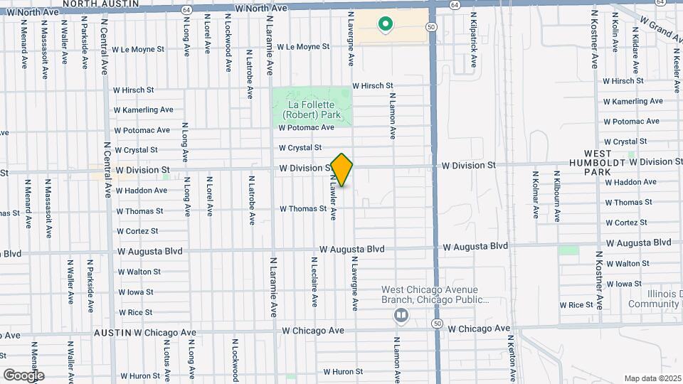 1123 N Lawler Ave Map and Location Details