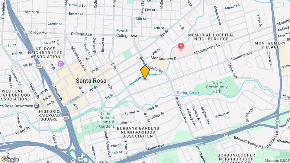 871 Sonoma Ave Map and Location Details