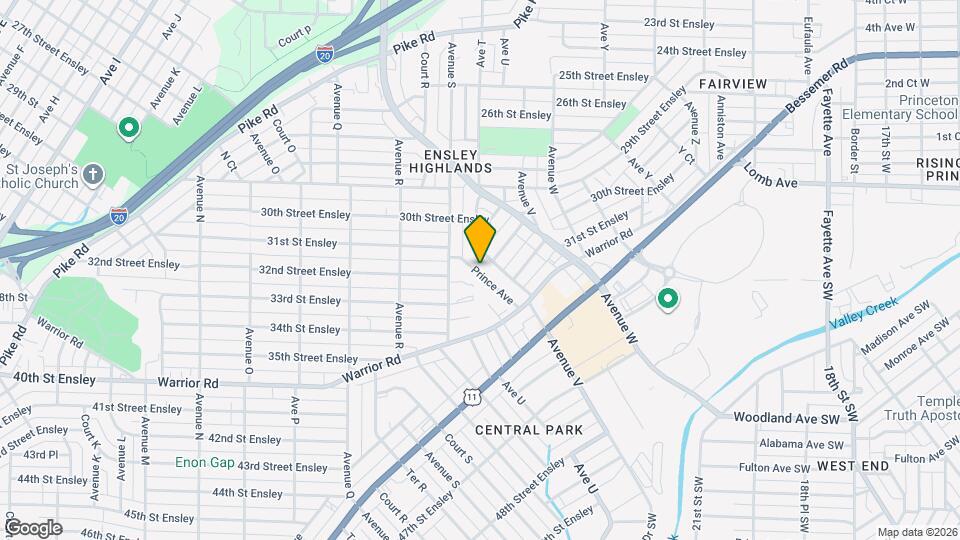 3009 Prince Ave Map and Location Details