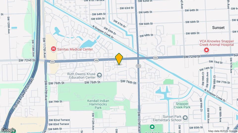 10832 SW 72nd St Map and Location Details