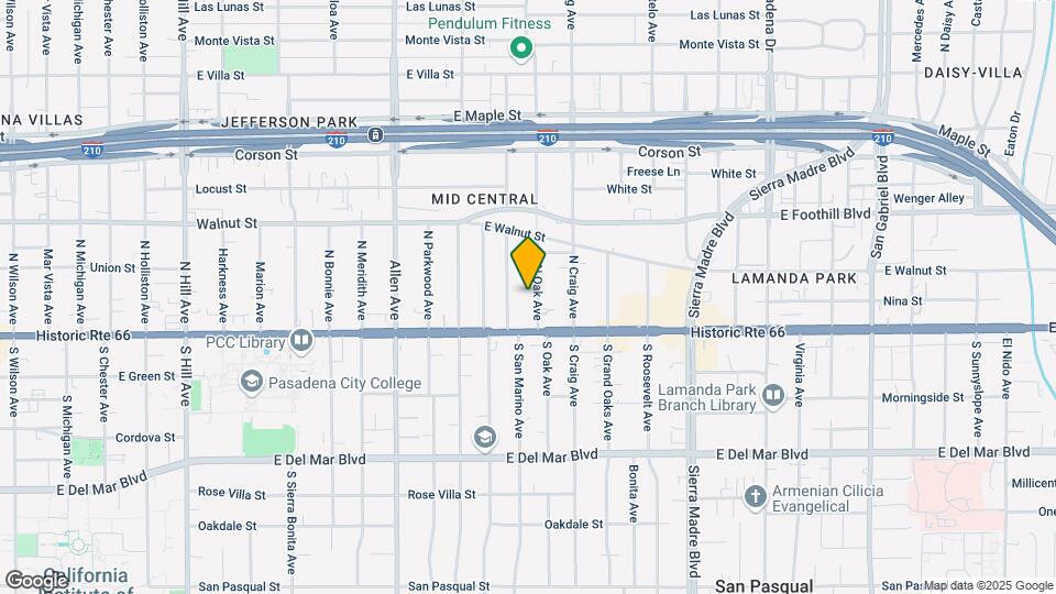 59 N Oak Ave Map and Location Details
