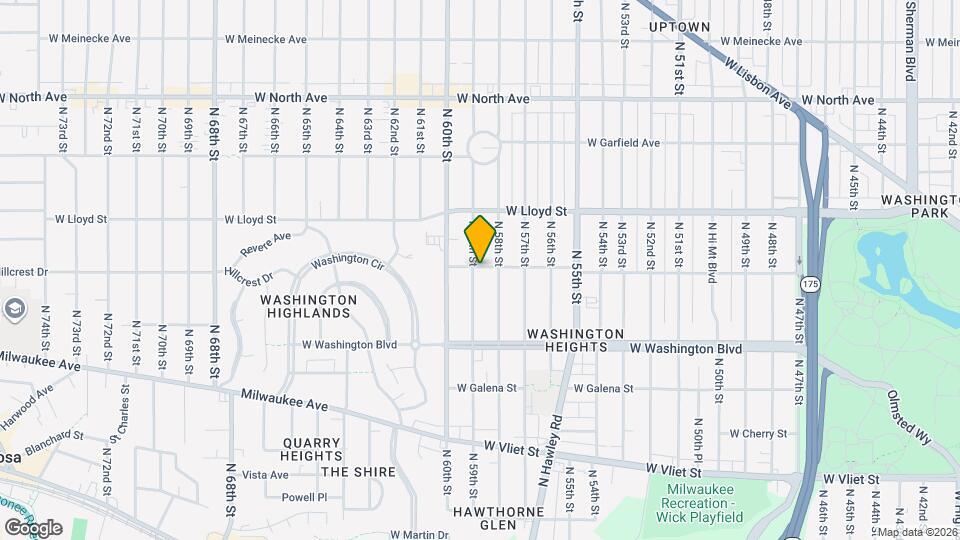 1844 N 59th St, Unit 1844 N 59th St Mapa y Detalles de la Ubicación