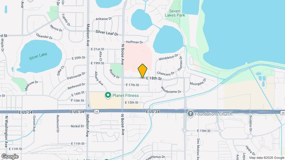 1780 E 18th St Map and Location Details