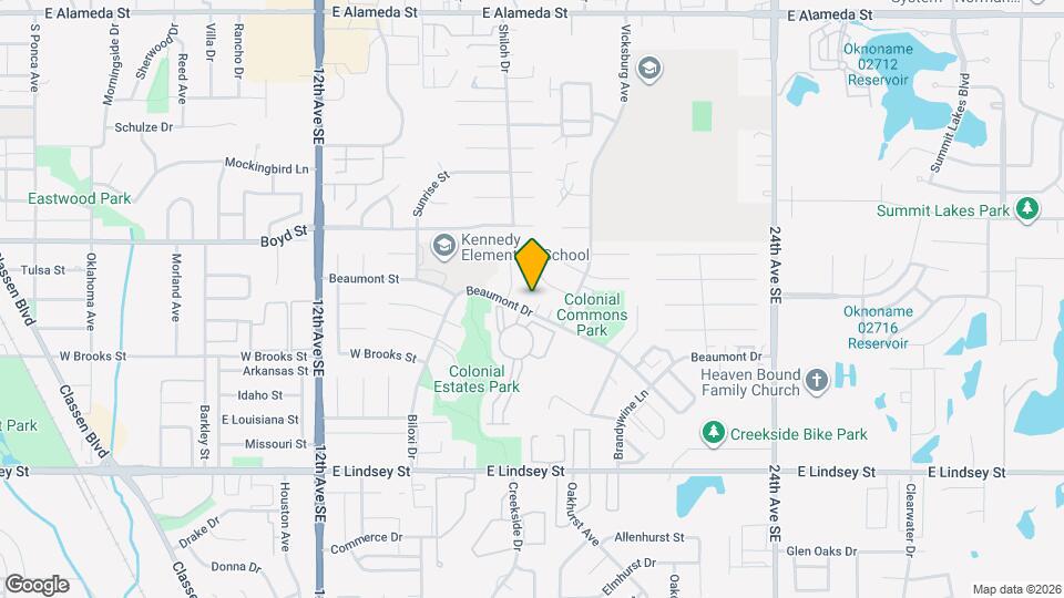 1709 Beaumont Dr Map and Location Details
