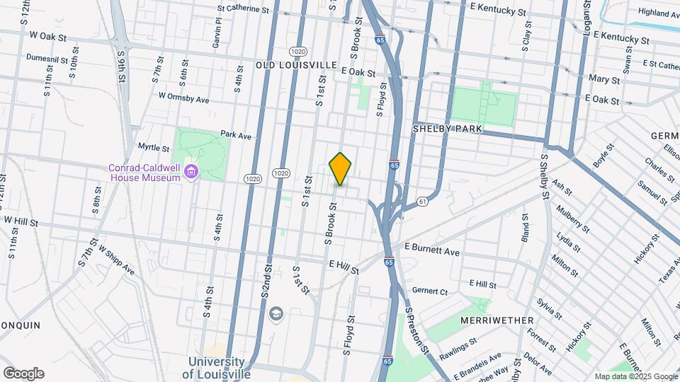 1379 S Brook St Map and Location Details