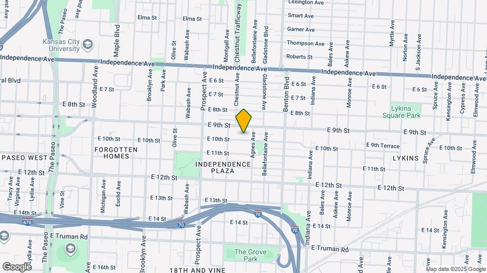 2834 E 10th St Map and Location Details