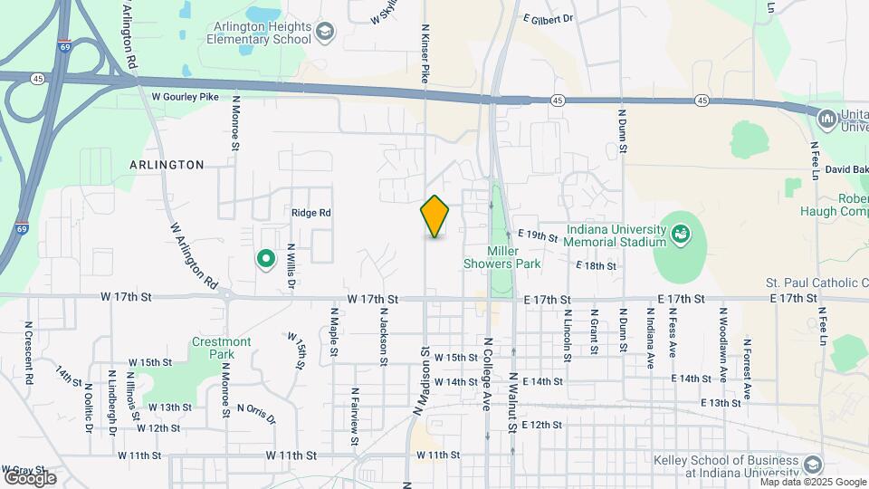 1412 N Kinser Pike Map and Location Details