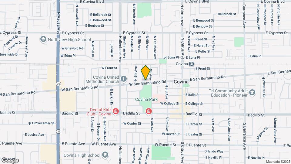 319-329 W San Bernardino Rd Mapa y Detalles de la Ubicación