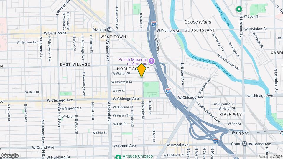 1400 W Chestnut St Map and Location Details