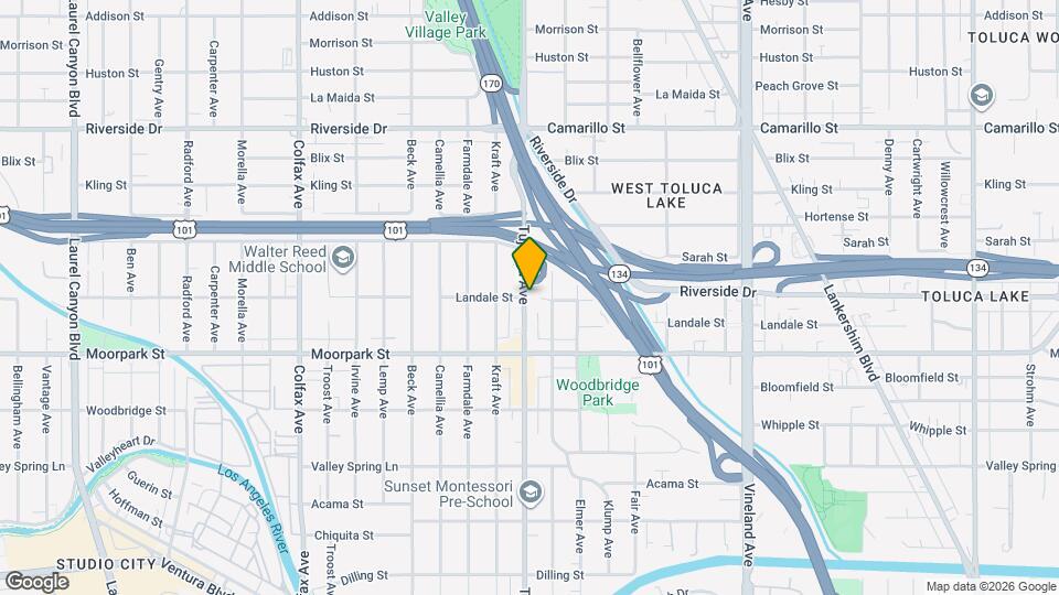 4466 Tujunga Ave, Unit 4464 Mapa y Detalles de la Ubicación