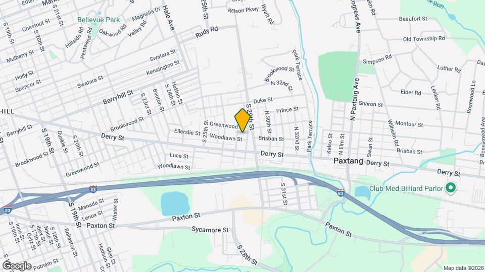 2712 Woodlawn St Map and Location Details