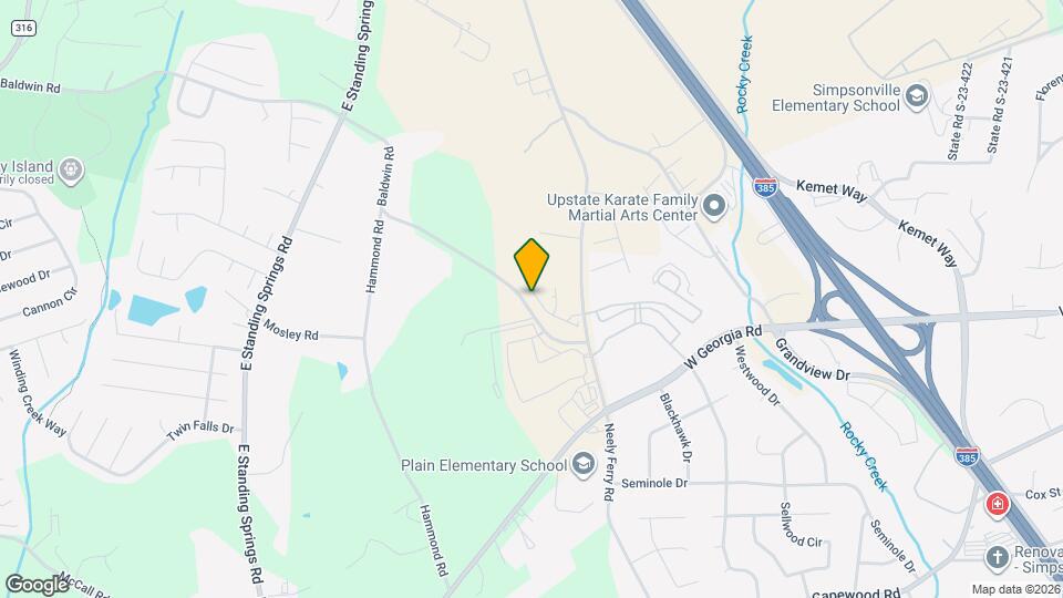 225 Coldwater Creek Ct Map and Location Details