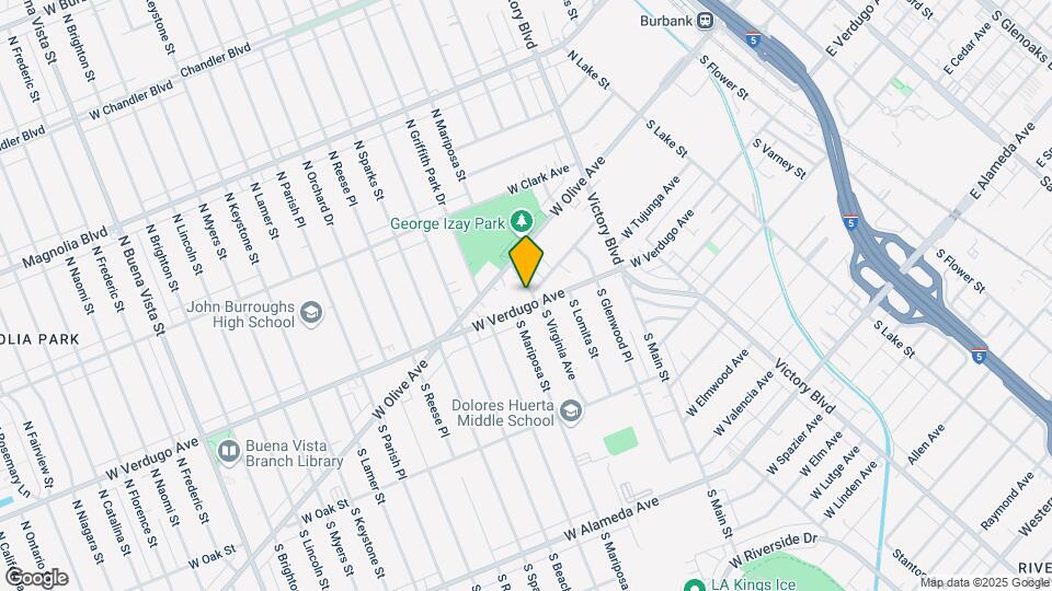 1201 W Verdugo Ave Map and Location Details