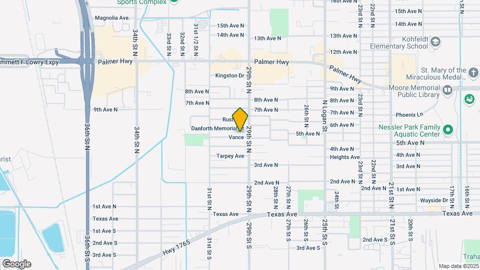 2914 Vance Map and Location Details