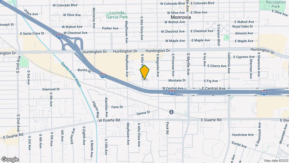 1404 S Alta Vista Ave Map and Location Details