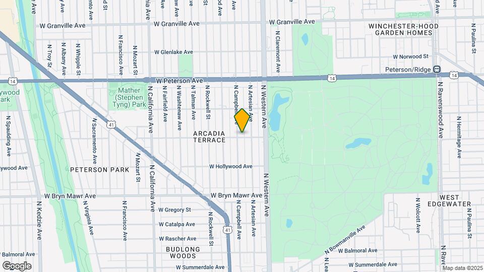 5801 N Campbell Ave Mapa y Detalles de la Ubicación