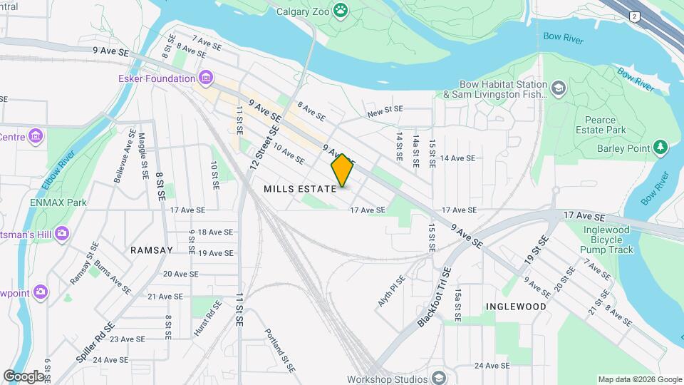 Executive Townhomes in Hillhurst & Inglewood Map and Location Details
