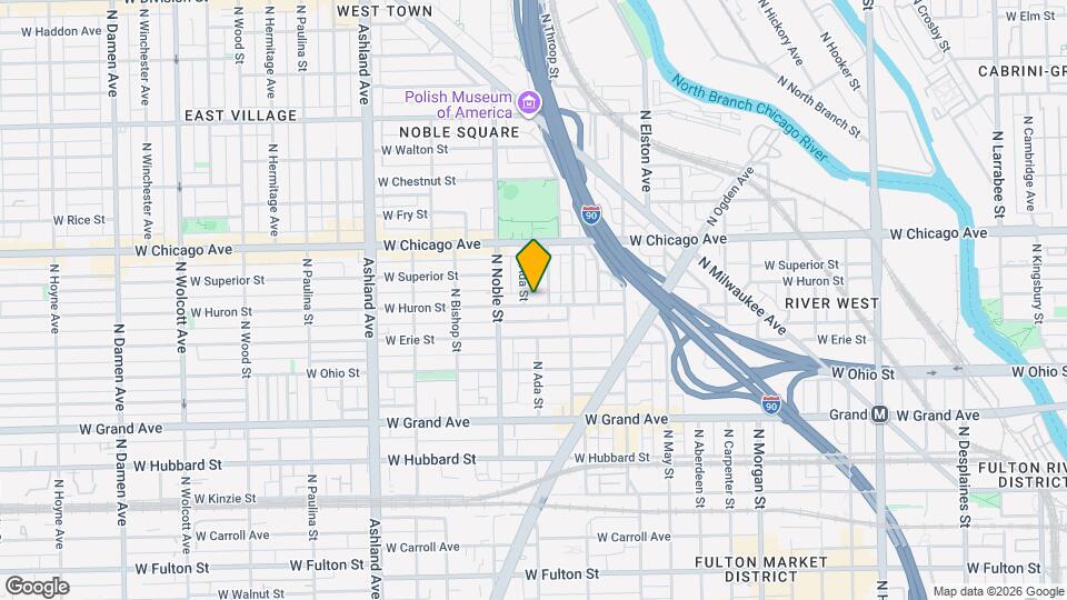 1336 W Huron St Map and Location Details