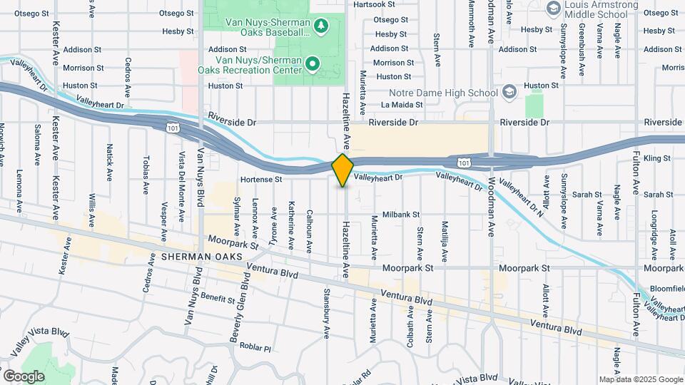 4541 Hazeltine Ave Mapa y Detalles de la Ubicación