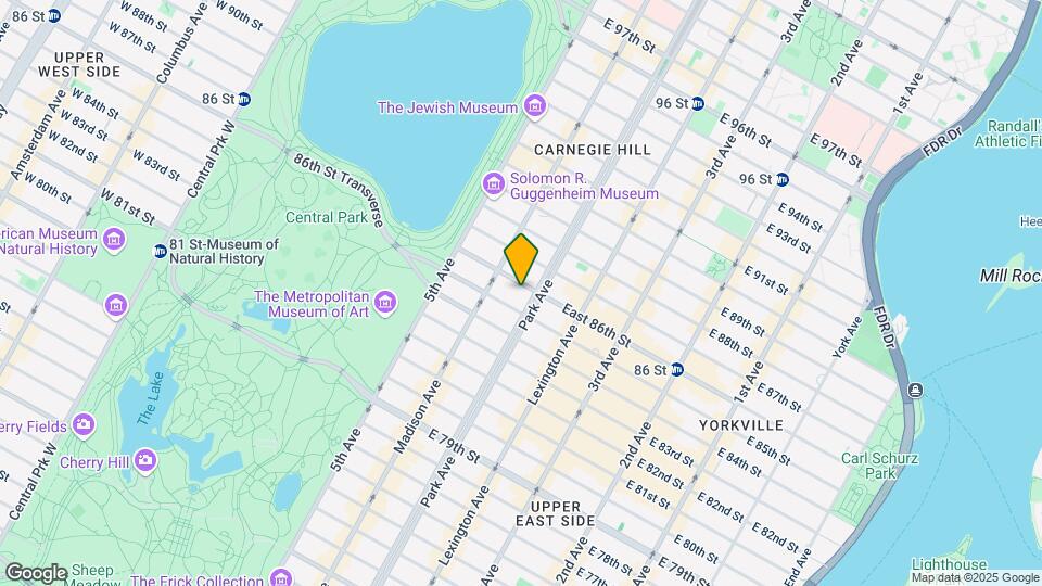 72 East 86th St Map and Location Details