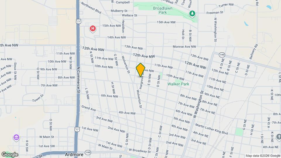 817 Hargrove St Map and Location Details