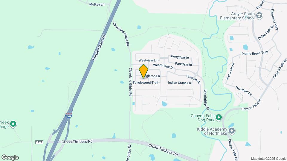 1516 Tanglewood Trail Map and Location Details