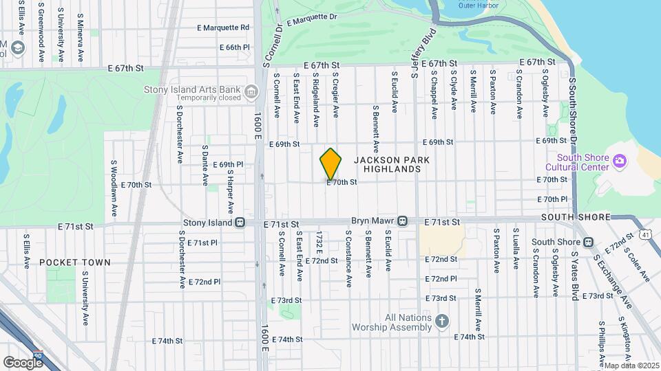 7000 S Cregier Ave Mapa y Detalles de la Ubicación