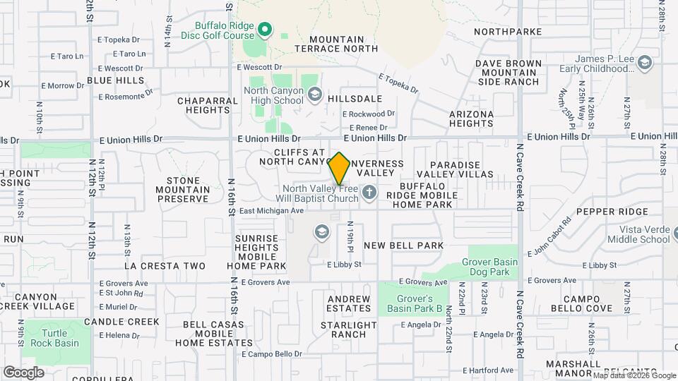 18227 N 19th St Map and Location Details