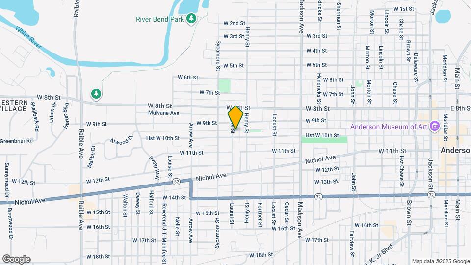 1428 W 10th St Mapa y Detalles de la Ubicación