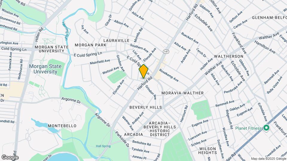 4602 Harford Rd Map and Location Details