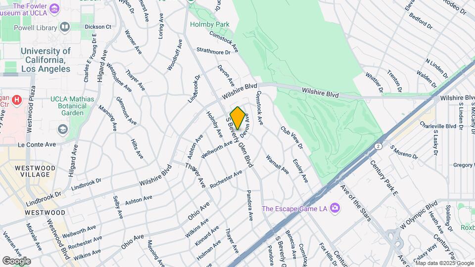 1280 S Beverly Glen Blvd-Unit -1280 Map and Location Details