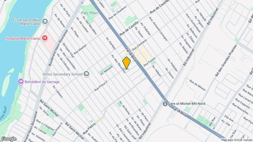 3961 Émery Rue Map and Location Details