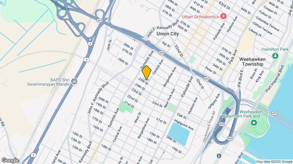 2501 Central Ave Map and Location Details