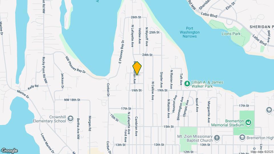 2016 N Cambrian Ave Map and Location Details
