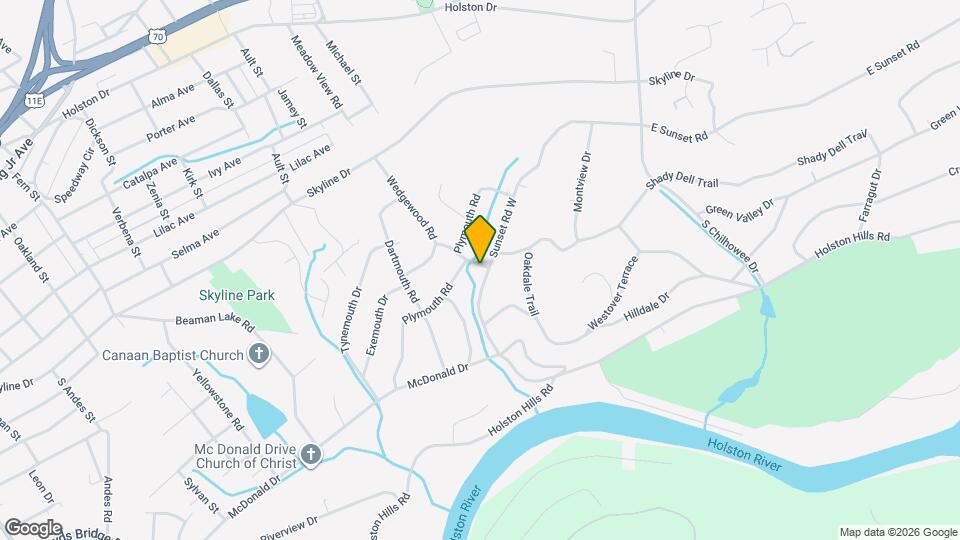 4615 Sunset Rd W Map and Location Details