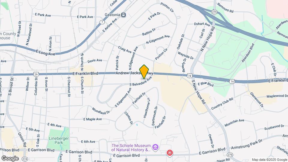 1223 S Belvedere Ave Map and Location Details