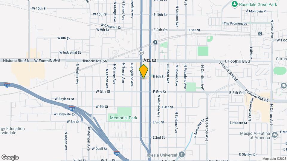 536 N San Gabriel Ave Map and Location Details