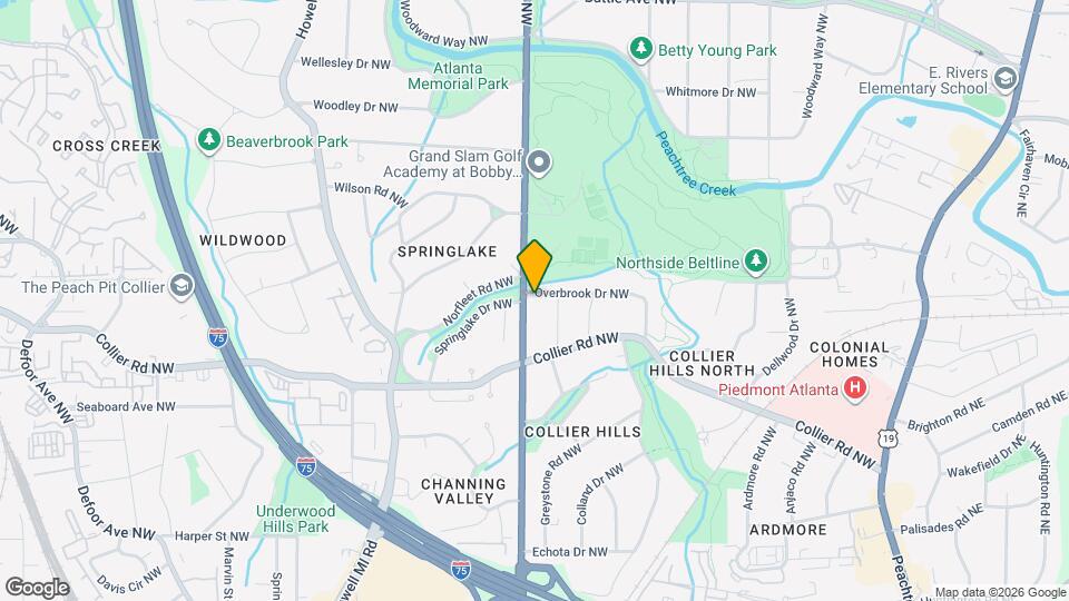 2091 Northside Dr NW Map and Location Details
