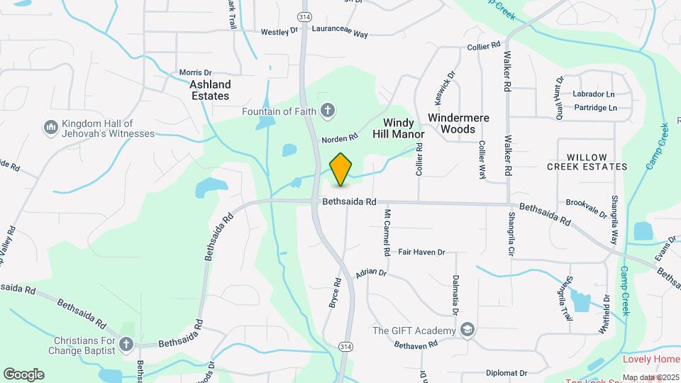 1733 Bethsaida Rd Map and Location Details