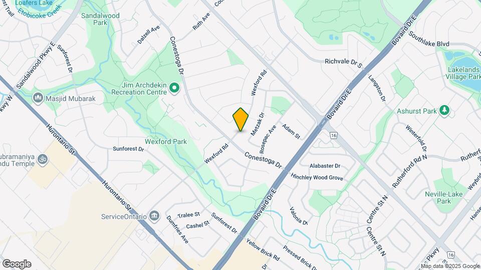 133 Wexford Rd Map and Location Details