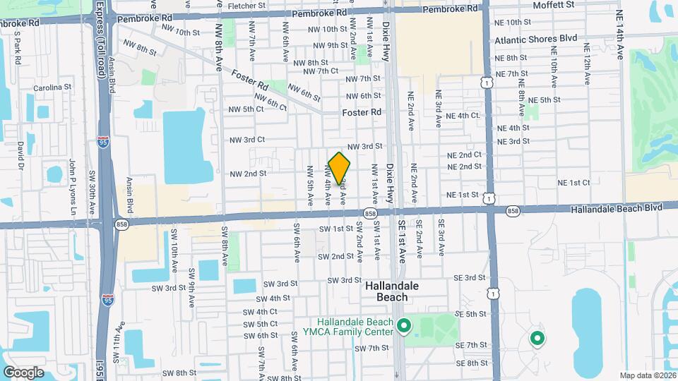 109 NW 3rd Ave Map and Location Details